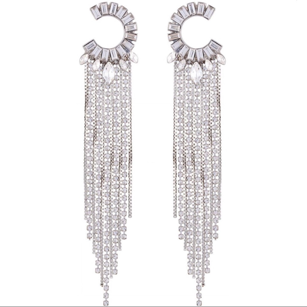 Dazzling Clear Crystal Chandelier Fringe Dangle